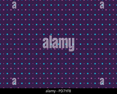 Seamless pattern polka dot violet color. Pop art dotted background. Vector illustration Stock Vector