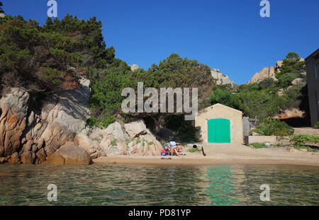 Palau, Sardinia. Cala Martinella beach Stock Photo