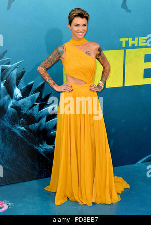 Meg Ruby Rosen HOLLYWOOD, CA - AUGUST 06: Ruby Rose attends the premiere of Warner ...