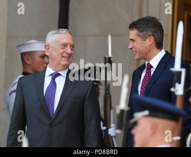 Washington, Usa. 7th Aug, 2018. U.s. Defense Secretary James Mattis 