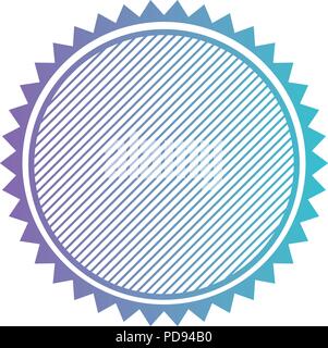 circular lace stamp icon Stock Vector