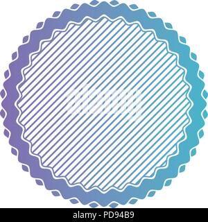 circular lace stamp icon Stock Vector