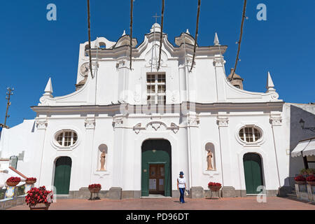 roman catholic church santa sofia, anacapri, capri, campania, italy. Stock Photo