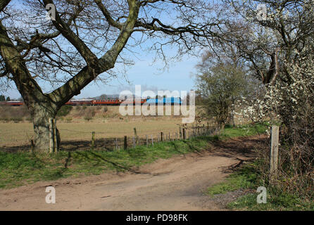 4464 heads away from Bewdley on the SVR 25.3.12 Stock Photo