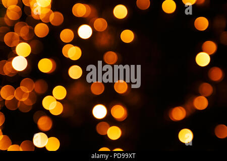 Festive lights overlay. Stock Photo