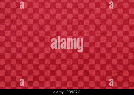 Japanese red checkered pattern paper texture or vintage background Stock Photo