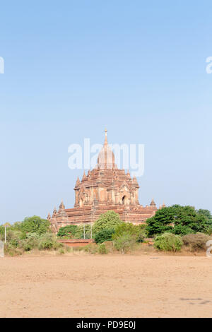 BAGAN, Myanmar — The exterior of Htilominlo Temple displays both ...