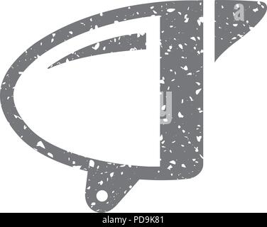Grunge icon - Bicycle head lamp Stock Vector