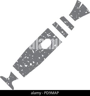 Camera lens cleaner icon in flat outlined grayscale style. Vector ...