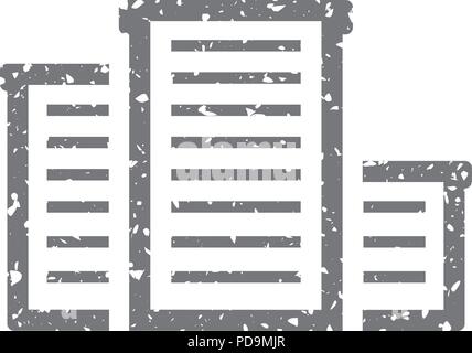 Grunge icon - Hotel building Stock Vector