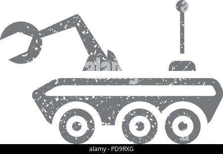 Grunge icon - Space rover Stock Vector