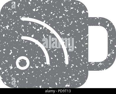 Grunge icon - RSS Feed cup Stock Vector