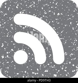 Grunge icon - RSS Feed Stock Vector