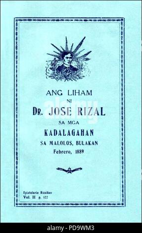 Ang Liham Ni Dr. Jose Rizal Sa Mga Kadalagahan Sa Malolos, Bulakan ...