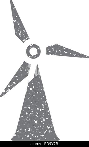 Grunge icon - Wind turbine Stock Vector Image & Art - Alamy