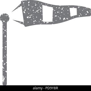 Grunge icon - Windsock Stock Vector