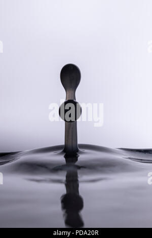 Waterdrop photography creating splash art Stock Photo