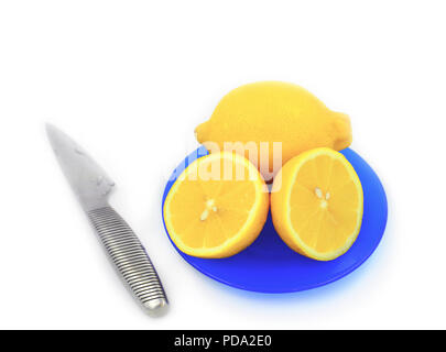 still-life with cut lemons Stock Photo