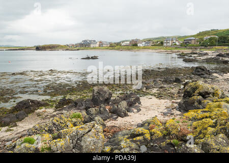Machrihanish village beach and coastline, Kintyre, Argyll and Bute, Scotland, UK Stock Photo