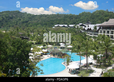 Shangri-La beach Resort Sabah Borneo Malaysia Federation Stock Photo