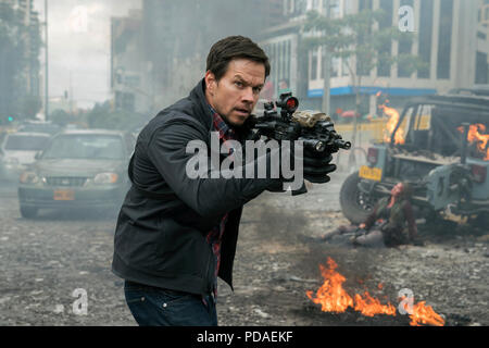 RELEASE DATE: August 16, 2018 TITLE: Mile 22 STUDIO: STX Entertainment DIRECTOR: Peter Berg PLOT: An elite American intelligence officer, aided by a top-secret tactical command unit, tries to smuggle a mysterious police officer with sensitive information out of the country. STARRING: MARK WAHLBERG. (Credit Image: © STX Entertainment/Entertainment Pictures) Stock Photo