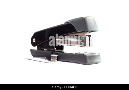 Black professional stapler isolated on white background Stock Photo