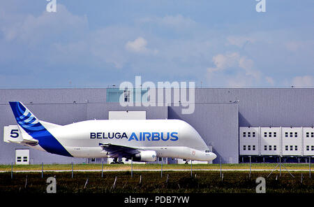 Airbus A300-600ST Beluga. Saint-Nazaire. Loire-Atlantique. France. Stock Photo