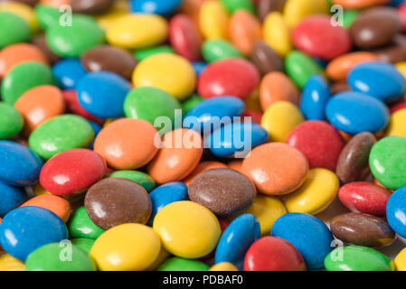 Multi colored m&m candies randomly arranged Stock Photo 214764644  Alamy