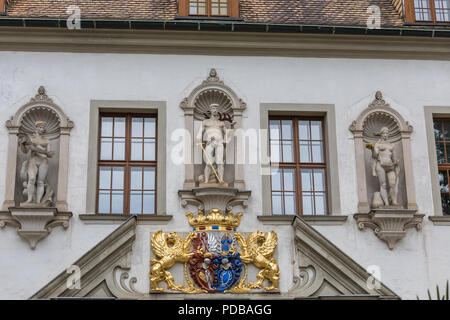 the old castle of Fuerst Pueckler in Bad Muskau Germany Stock Photo