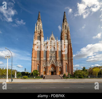 La Plata Cathedral - La Plata, Buenos Aires Province, Argentina Stock Photo