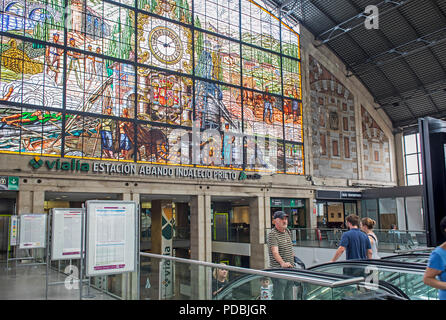 Abando train station, Bilbao. Spain Stock Photo