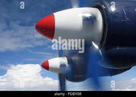 IVCHENKO AI-20M ENGINES ON ANTONOV AN-12 Stock Photo