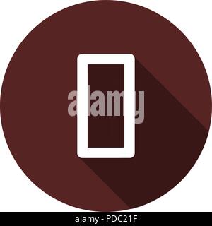Vector image. Icon with the number zero on the circle of maroon color Stock Vector