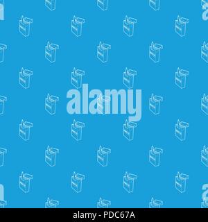 Electronic cigarette pattern vector seamless blue Stock Vector