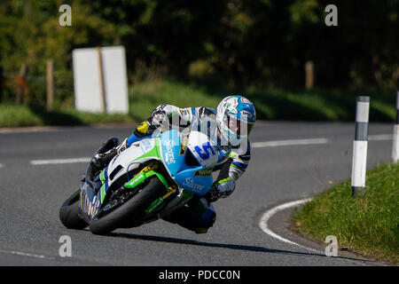 Dundrod Circuit, Lisburn, Northern Ireland. 8th Aug, 2018. MCE Ulster Grand Prix practice day; Dean Harrison (ENG) was quickest in the Supersport practice Credit: Action Plus Sports/Alamy Live News Stock Photo