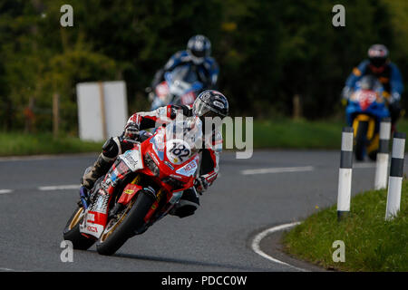 Dundrod Circuit, Lisburn, Northern Ireland. 8th Aug, 2018. MCE Ulster Grand Prix practice day; Xavier Denis (FRA) in action Credit: Action Plus Sports/Alamy Live News Stock Photo