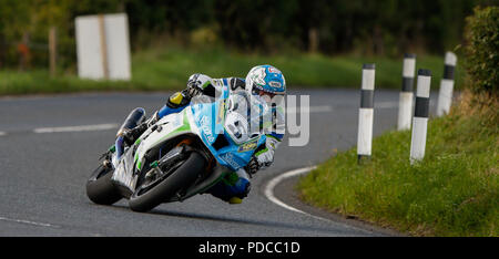Dundrod Circuit, Lisburn, Northern Ireland. 8th Aug, 2018. MCE Ulster Grand Prix practice day; Dean Harrison (ENG) was fastest during the Superbike qualifying Credit: Action Plus Sports/Alamy Live News Stock Photo