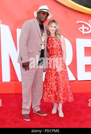 The UK Premiere of 'Incredibles 2' held at the BFI Southbank - Arrivals  Featuring: Holly Hunter, Samuel L. Jackson Where: London, United Kingdom When: 08 Jul 2018 Credit: Mario Mitsis/WENN.com Stock Photo