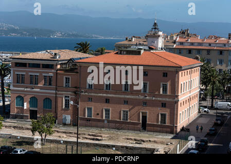 Rear of Ajaccio town hall in Ajaccio on Corsica, France Stock Photo