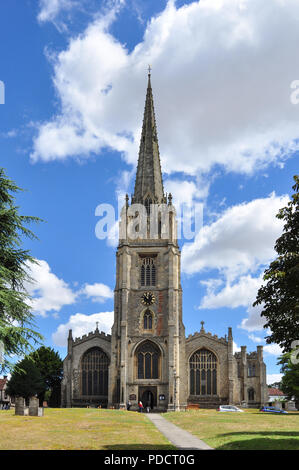 Parish Church of St Mary the Virgin, Saffron Walden, Essex, England, UK Stock Photo