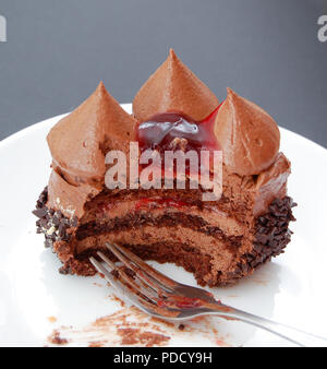 chocolate cake with dome shaped cocoa decoration,image Stock Photo ...