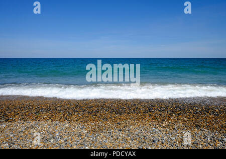 shingle beach at cley, north norfolk, england Stock Photo