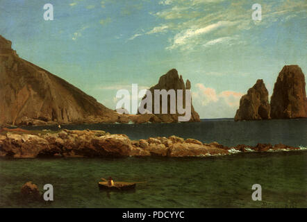 Capri, Bierstadt, Albert, 1857. Stock Photo