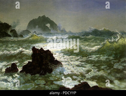 Seal Rock, California, Bierstadt, Albert, 1872. Stock Photo