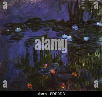 Water Lilies, Monet, Claude, 1914. Stock Photo