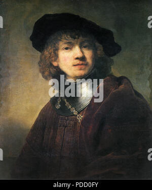 Self-Portrait, Rembrandt, Harmensz van Rijn, . Stock Photo