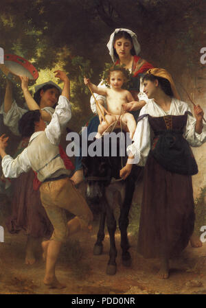 Return from the Harvest, Bouguereau, Adolphe-William, 1878. Stock Photo