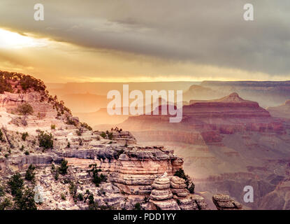 Spectacular sunset in a Grand Canyon, USA Stock Photo