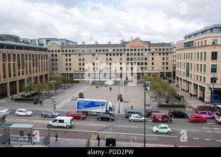 Pictured  Festival Square, Sheratan, Lothian Road from roof of Usher Hall