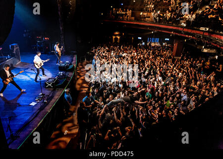 Frank Turner & The Sleeping Souls performing at The House of Blues in Dallas, Texas on June 12, 2018 during their Be More Kind Tour. Stock Photo